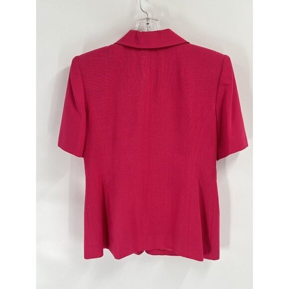 Vintage Oleg Cassini Pink Blazer Barbie Short Sleeve Sz 10 Barbie - Picture 6 of 6